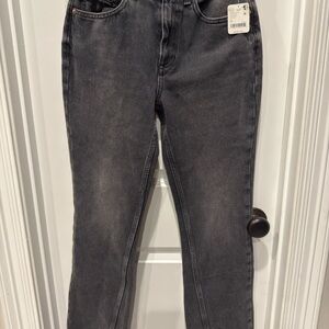 NWT Free People Xena Slim Straight Black Women's Jeans Size 26